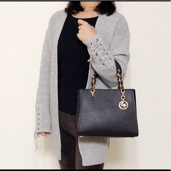 NWT Michael Kors Sofia Medium Leather Satchel - Picture 7 of 8